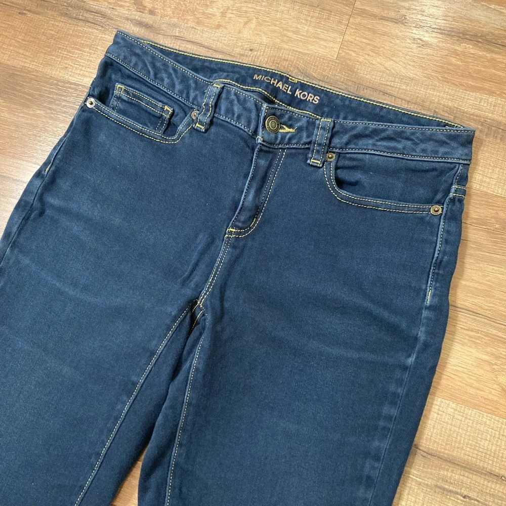 MICHAEL Michael Kors | Women’s Izzy Skinny Dark Wash Jeans - Picture 5 of 11